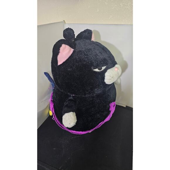 Samurai Cat Kawaii Hige Manjyu Maneki Cat Soft Stuffed Plush Toy H10.62" E1 - Picture 4 of 5